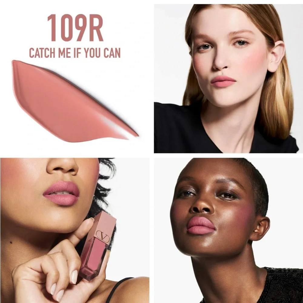 💫Valentino Liquirosso Lip Blush Blur Duo Matte Cream Liquid Sampler